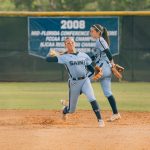 Santa Fe shortstop Tegan Grizzard throws the ball.