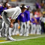 Tigers Head Coach Lane Kiffin, LSU Tigers take on the Clemson Tigers. September 5, 2026; Baton Rouge, Louisiana, USA; at Tiger Stadium.