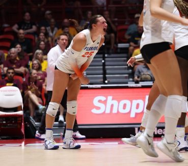Gators Volleyball Snags First-Ranked Win of Season