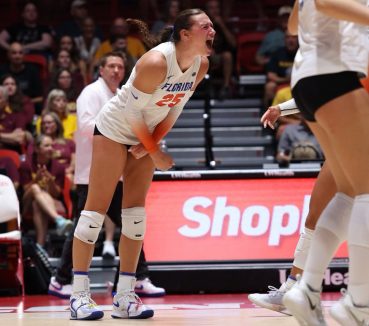 Gators Volleyball Snags First-Ranked Win of Season